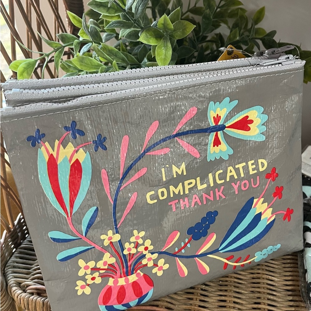 BNWT Blue Q accessory pouch makeup bag I’m complicated
